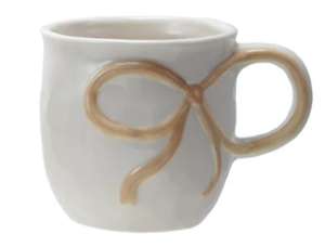 18 oz. Stoneware Mug with Bow Handle