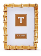 Two's Company | Blonde Natural Bamboo Finish Photo Frame