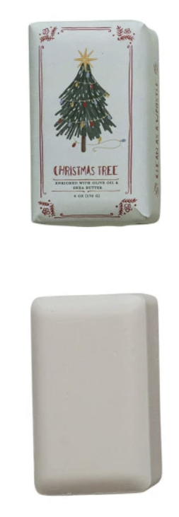 Festive Scented Olive Oil & Shea Butter Milled Bar Soaps