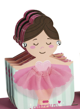 Mudpie | Ballerina Glitzy Gems Sticker Earrings