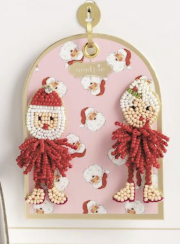 Mudpie | Holiday Beaded Earrings