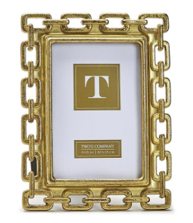 Two's Company | Gold Chain Photo Frame