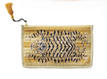 Cotton Voile Printed Zip Pouch with Interior Coating – Tiger Tassel Design
