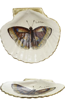 Vintage Decorative Dish – Nature-Inspired Elegance
