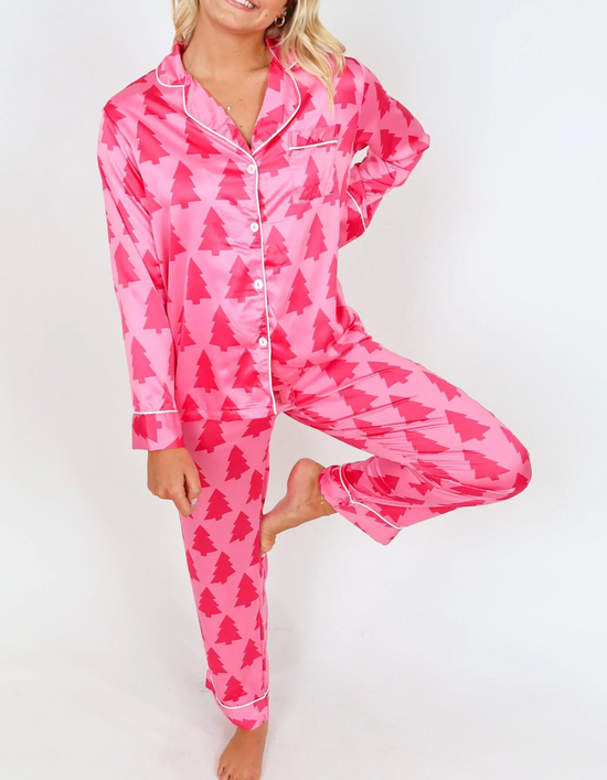 Dreaming of a Pink Christmas Pajama Set