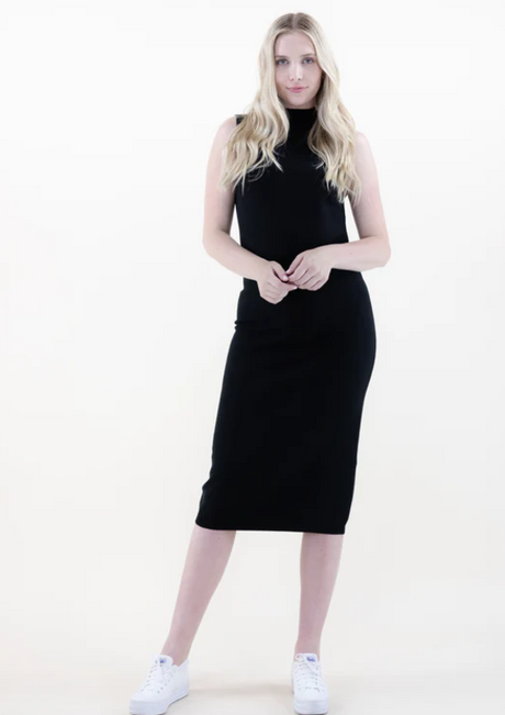 Original USA | Solid Sleeveless Sweater Dress