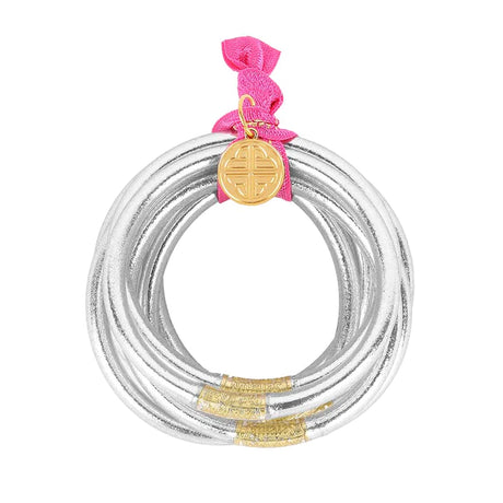 BuDhaGirl | Silver All Weather Bangles®  - Serenity Prayer