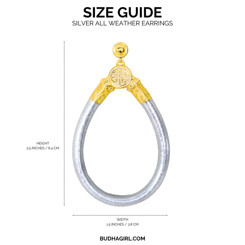 BuDhaGirl | Silver All Weather Earrings