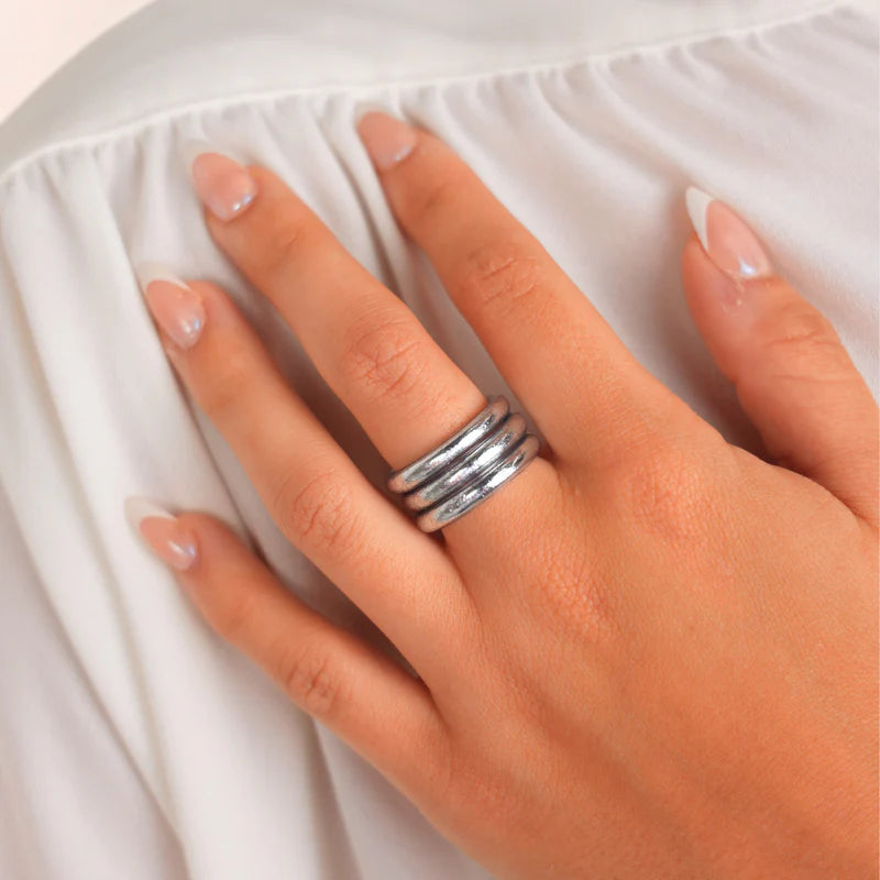 BuDhaGirl | Silver All Weather Rings - Set of 3