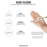 BuDhaGirl | Silver Lumine All Weather Bangles - Set of 6