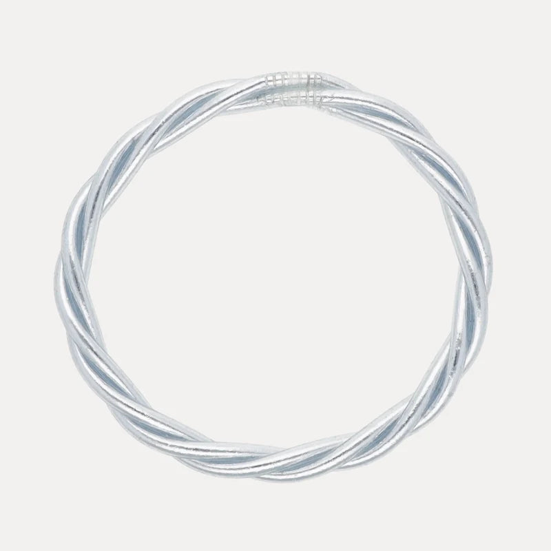 BuDhaGirl | Aura Twist All Weather Bangle - Silver