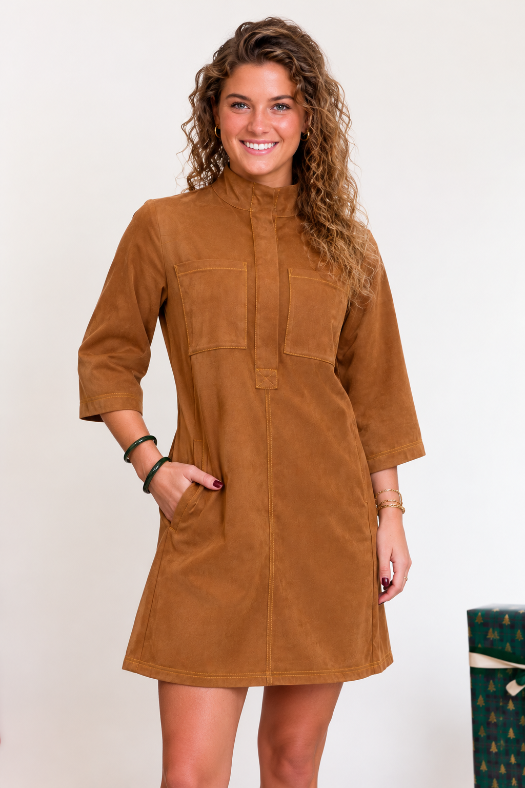 Uncle Frank by Ivy Jane | Suede Swing Dress