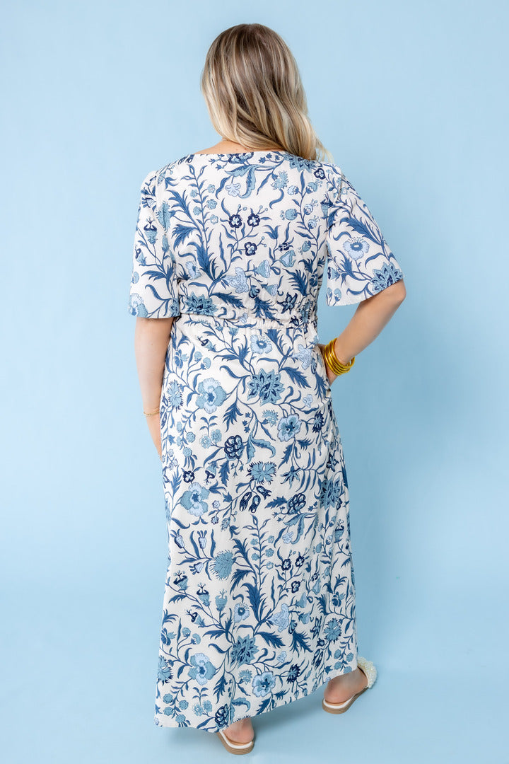 Spartina | Meghan Midi Dress Hamilton Floral Block