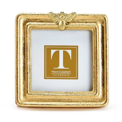 Two's Company | Golden Bee Gold Leaf Finish Photo Frame