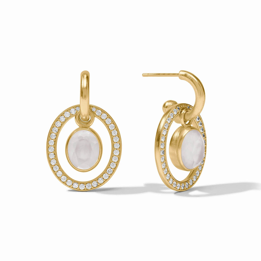 Julie Vos | Stardust 6-in-1 Earring - Gold Clear Crystal