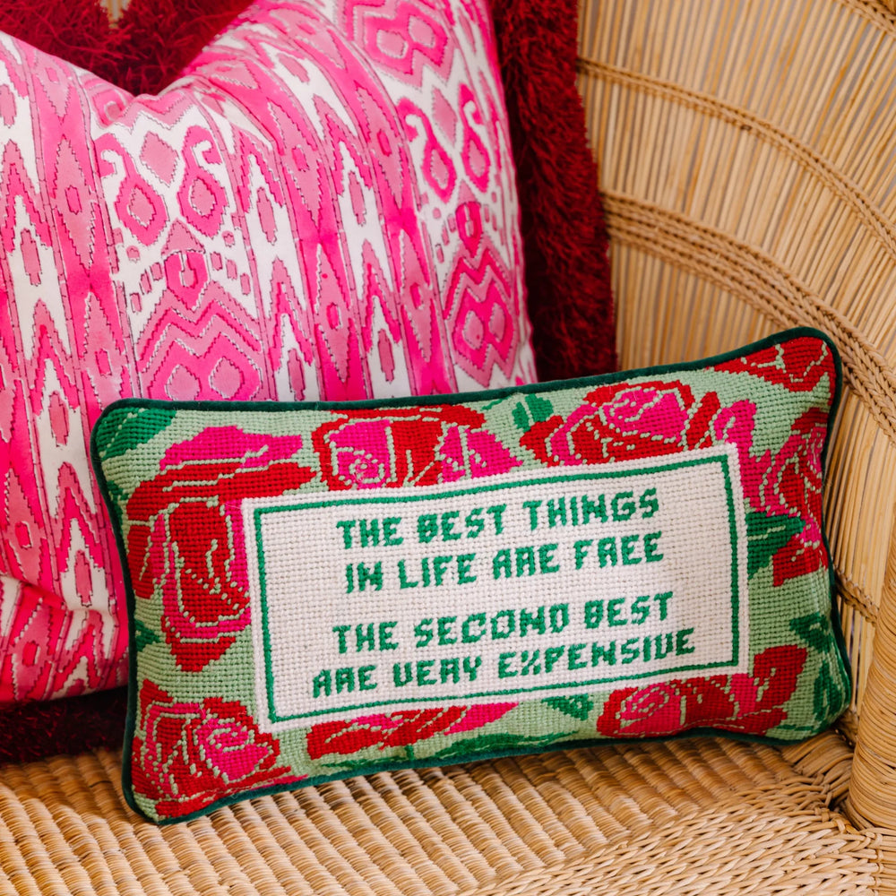 Furbish | Expensive Needlepoint Pillow