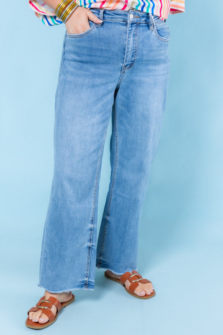 Vervet | Olivia Super Highrise Crop Flare Jeans