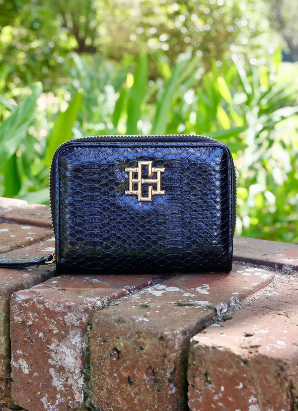 Caroline Hill | Nadine Zippered Wallet Black ES