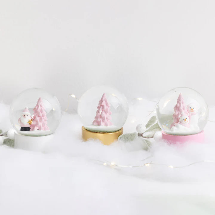 Mini Pastel Christmas Snowglobe