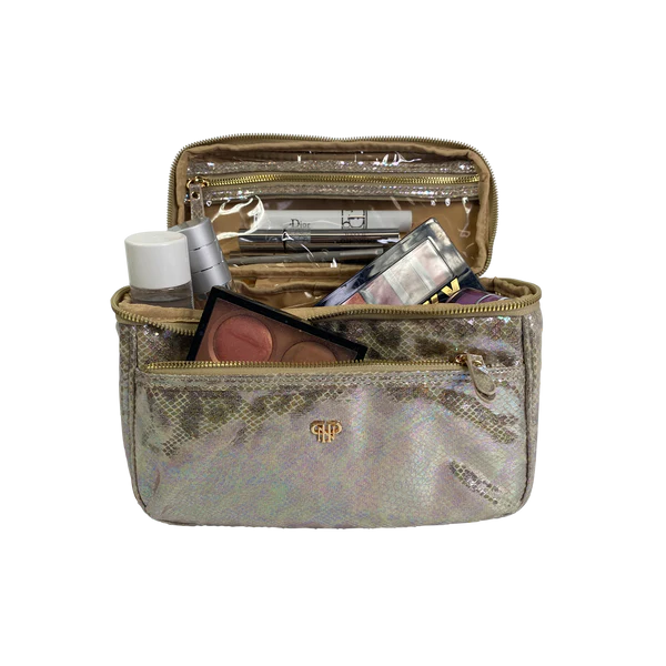 PurseN | Classic Train Case - Glimmer Leopard