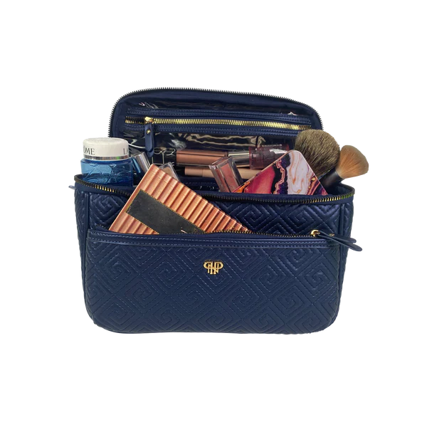 PurseN | Classic Train Case - Greek Navy