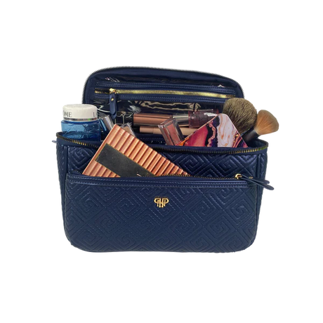 PurseN | Classic Train Case - Greek Navy