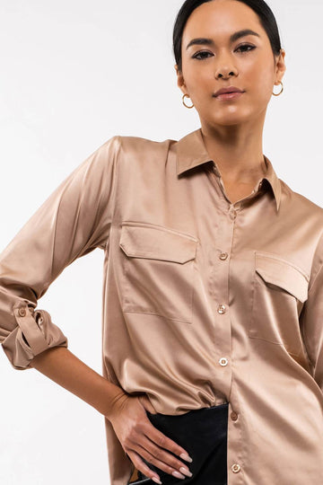 The Adalee Satin Top