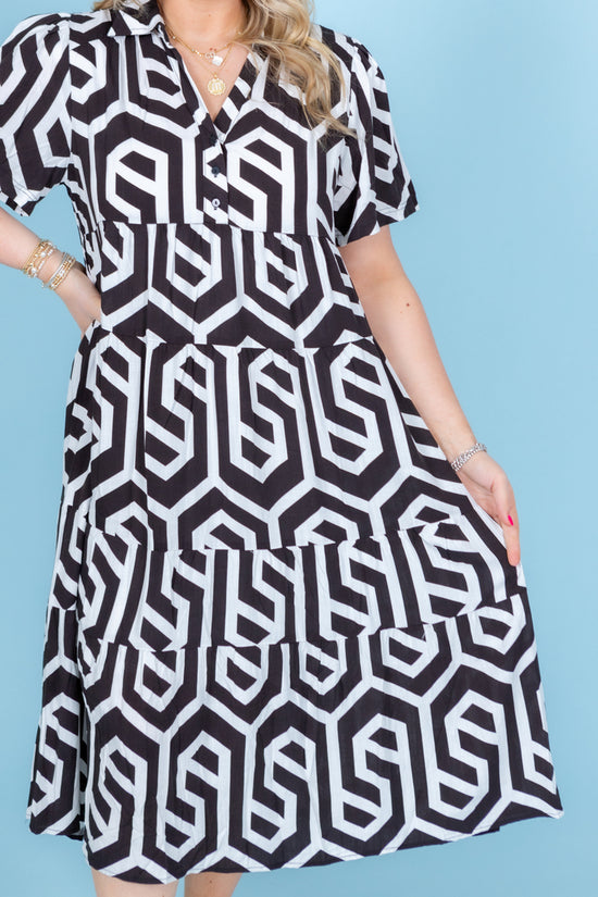 The Geo Midi Dress