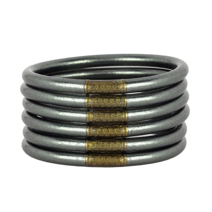 BuDhaGirl | Graphite All Weather Bangles® (AWB®) - Serenity Prayer