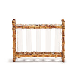 Natural Bamboo Vase Includes 5 Glass Tubes