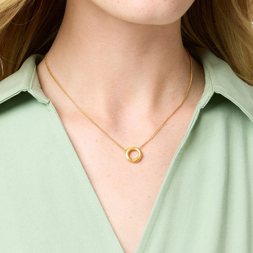 Julie Vos | Wave Circle Delicate Necklace