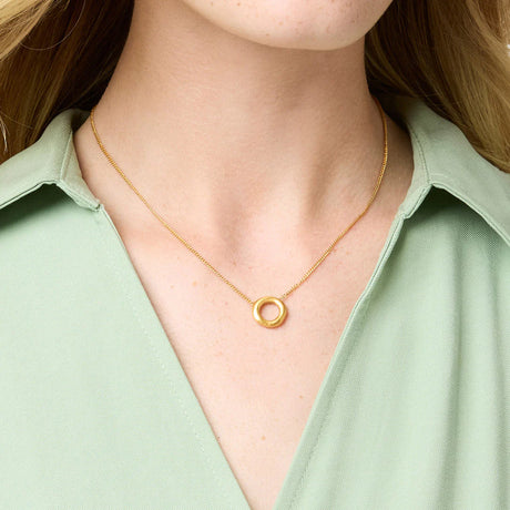 Julie Vos | Wave Circle Delicate Necklace
