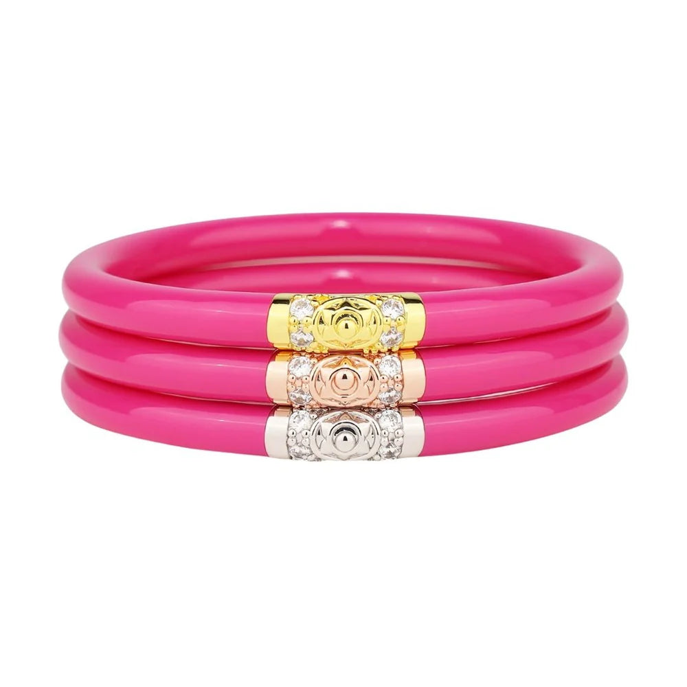 BuDhaGirl | Three Kings All Weather Bangles (AWB) - Epic Pink