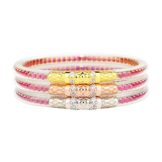 BuDhaGirl | Three Queens All Weather Bangles (AWB) - Epic Pink