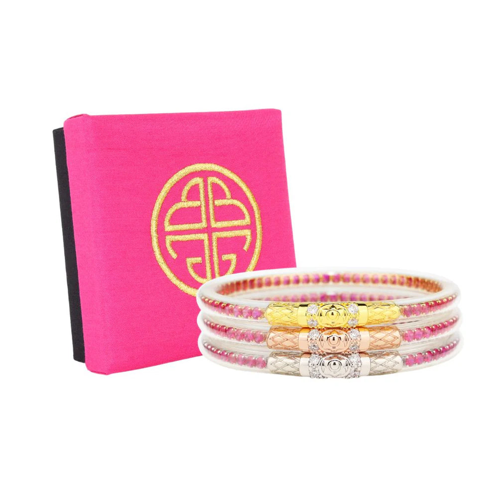 BuDhaGirl | Three Queens All Weather Bangles (AWB) - Epic Pink