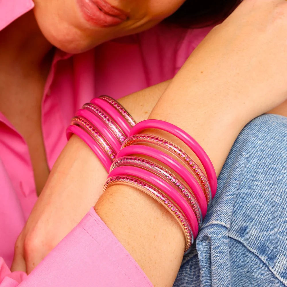 BuDhaGirl | Three Queens All Weather Bangles (AWB) - Epic Pink