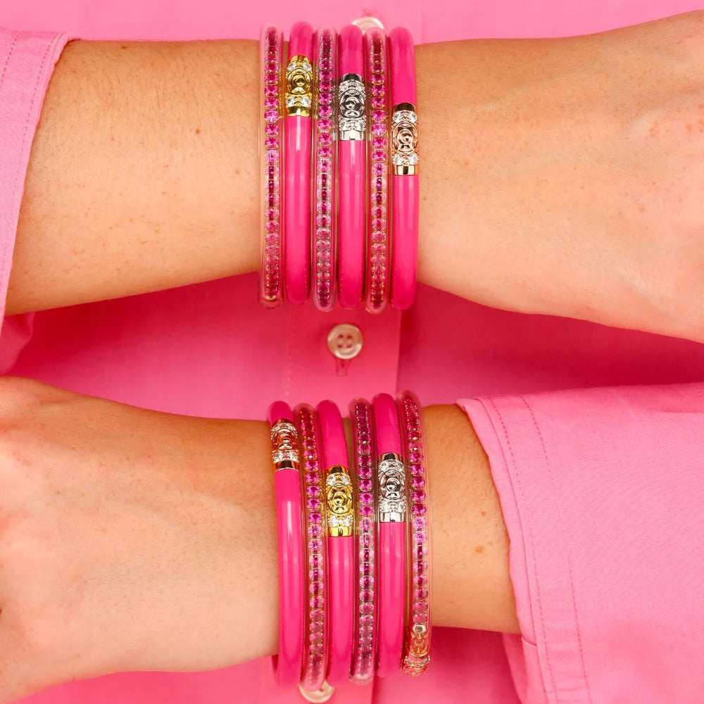 BuDhaGirl | Three Queens All Weather Bangles (AWB) - Epic Pink