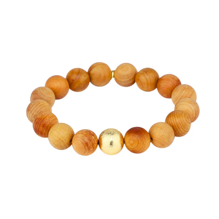 BuDhaGirl | Varnished Wood Beaded Bracelet