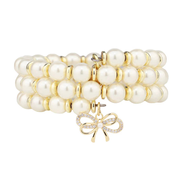 BuDhaGirl | White Pearl Wrap Bracelet