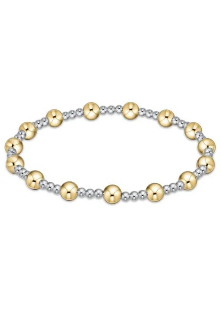 Enewton | Extends Classic Sincerity Pattern 5mm Bead Bracelet - Mixed Metal