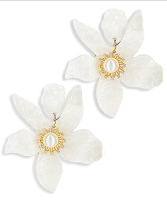 Petal & Pearl Bud Earrings