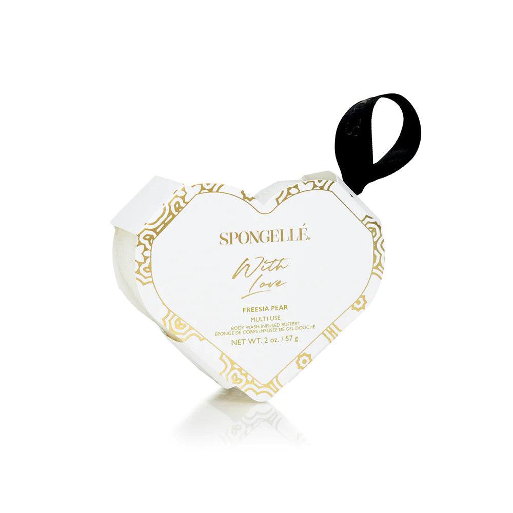 Spongelle | With Love Freesia Pear Heart Buffer