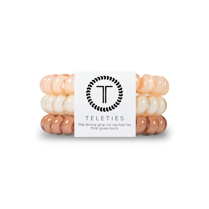 Teleties | For the Love of Nudes - Large Spiral Hair Ties