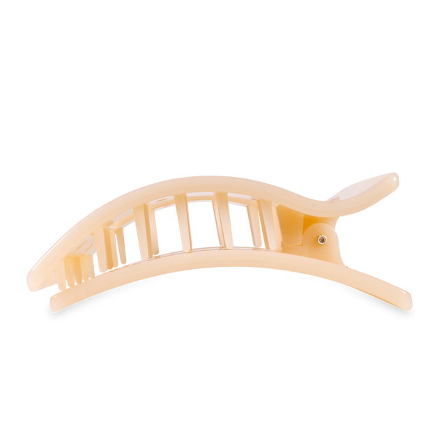 Teleties | Flat Rectangle Hair Clip | Large | Almond Beige