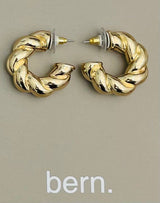 Two Forty Two | GOLDEN | Chunky Twist Hoop - Gold