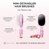 Teleties | Mini Detangler Brush | Medium | Pinch Me!