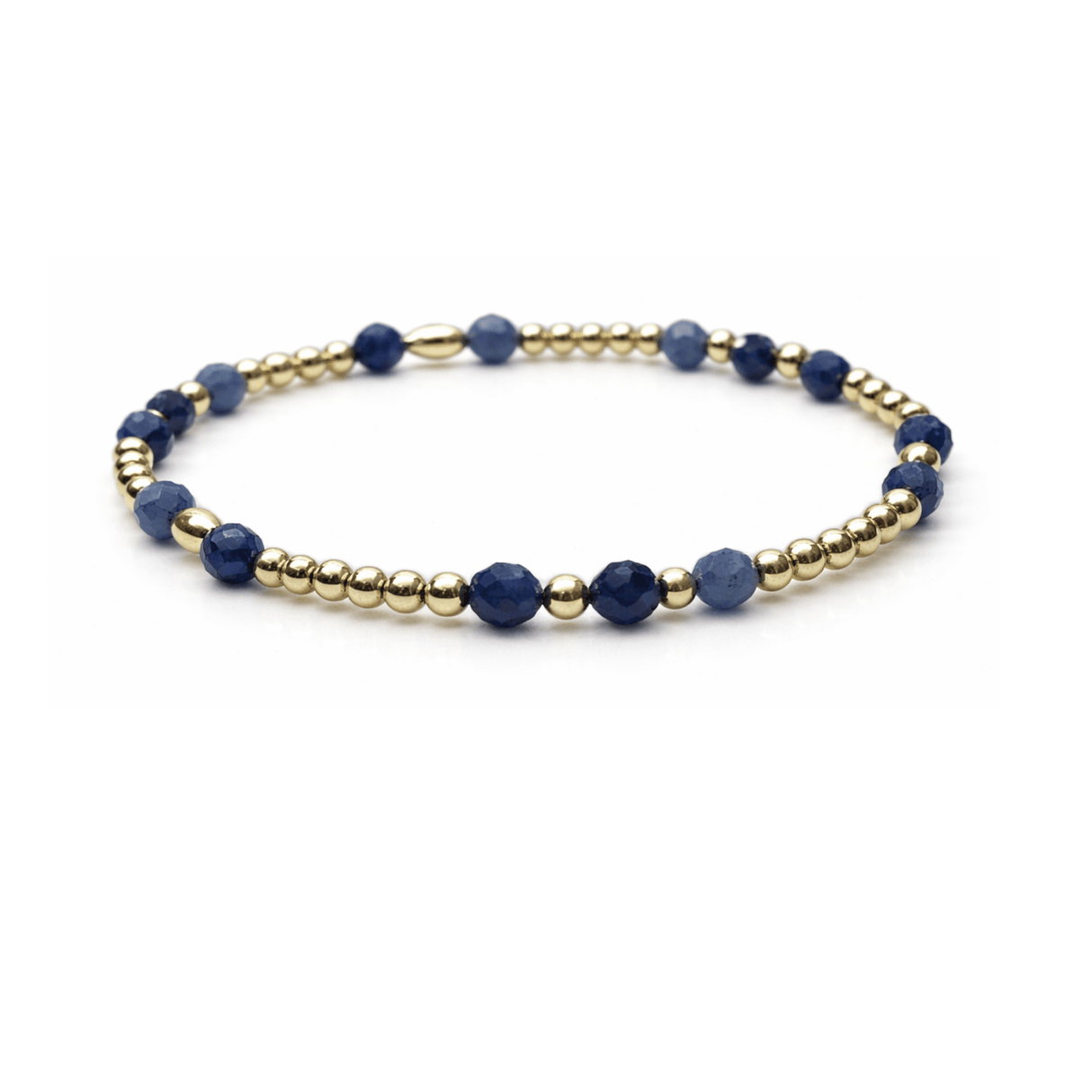Erin Gray | Signature Sodalite and 14k Gold filled Beaded Bracelet
