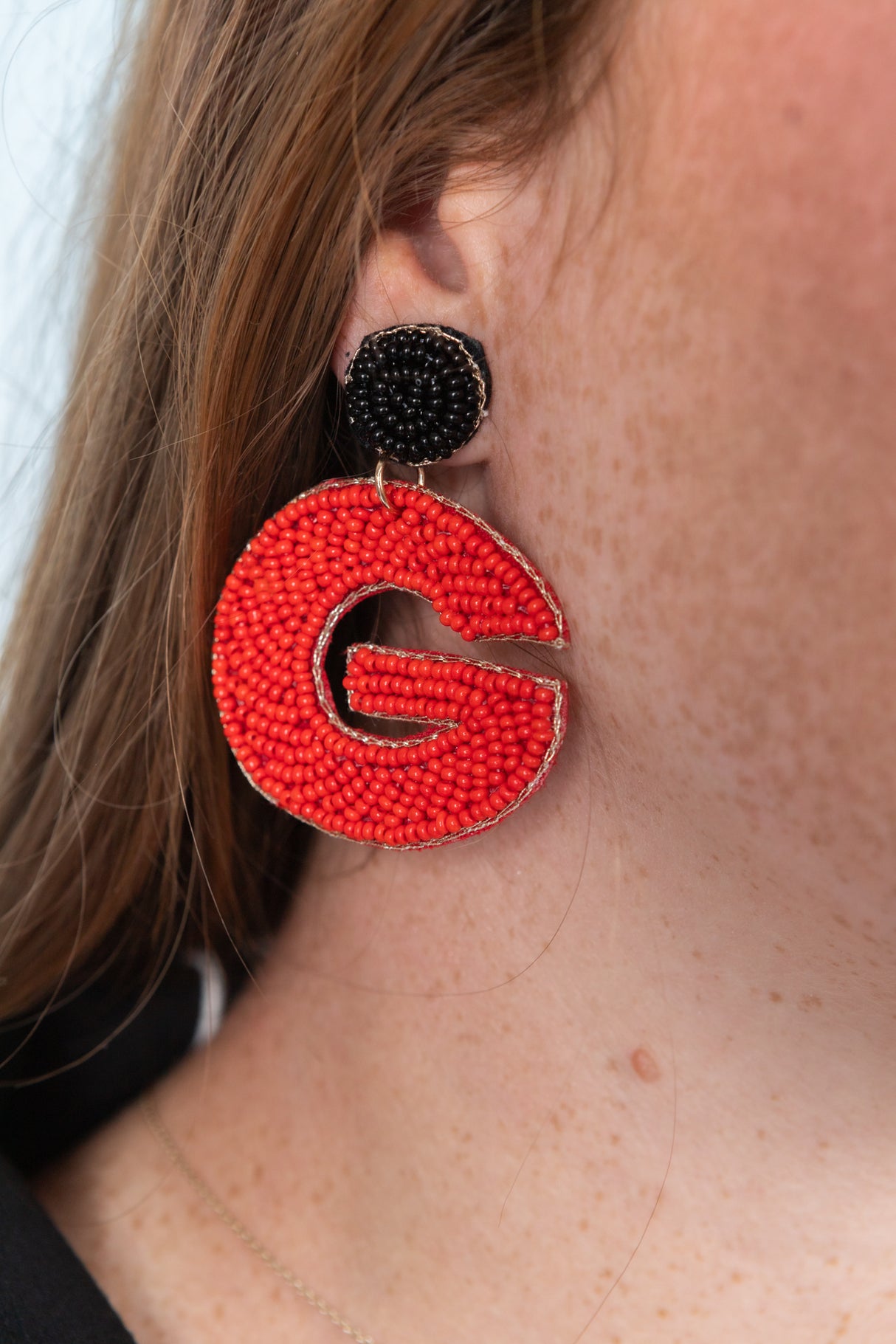 G Beaded Earrings