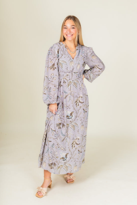 Spartina | Adrianna Midi Dress Maritime Forest Chintz Gray (Final Sale)