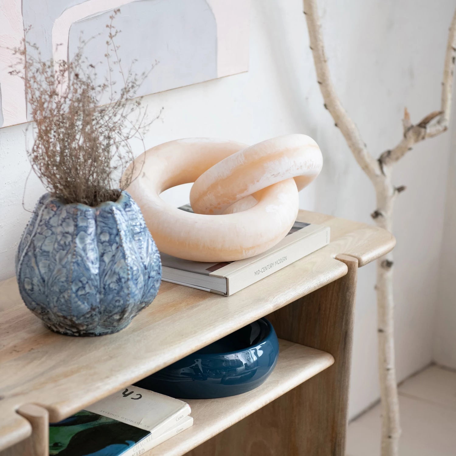 Embossed Stoneware Planter/Vase